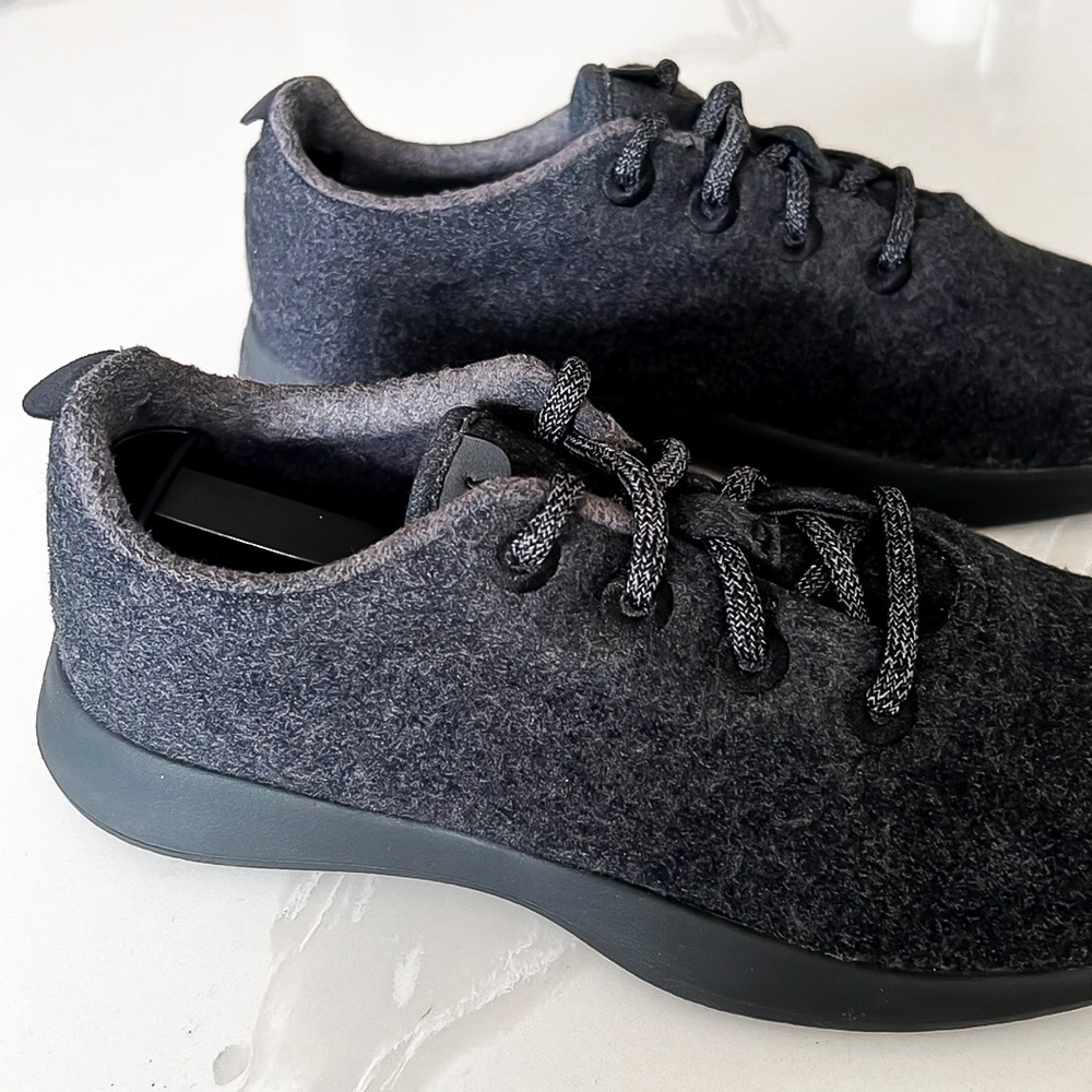 Allbirds Wool Runner Charcoal Gray With Black Sole Sneaker Womens Sz 10 0319 NV1 - Picture 10 of 14
